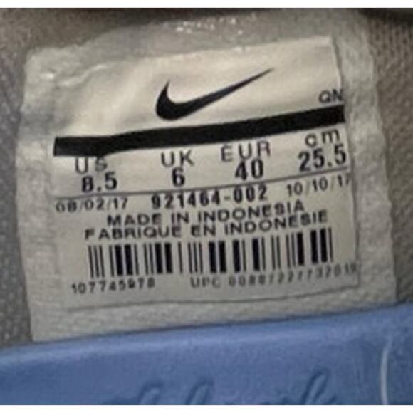 Womens Nike SB Check Solarsoft Low Skate Shoes Size 8.5 Gray White - Picture 6 of 6